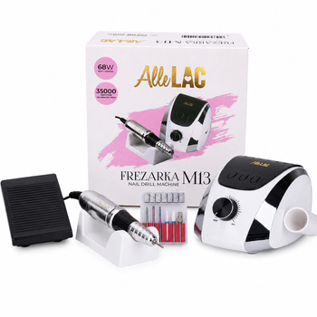 Fraiseuse à ongles AlleLac 68 W pour manucure et pédicure, blanche, modèle M13, 35 000 tours/minute