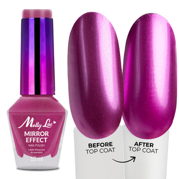 Vernis classique MollyLac Mirror, effet miroir/métallisé, n° 07, 10 ml