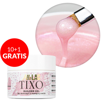 10 + 1 gratuit Gel de construction thixotrope AlleLac Tixo Builder Gel TwinkleSecco 45 g