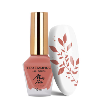 Vernis pour tampons et stamping Molly Nails PRO Stamping Salmon Pink n° 16, 10 ml
