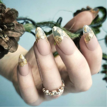 Feuille double face « Flame » ultra-fine chromée en paillettes pour la décoration, pot de 3 ml, n° 2