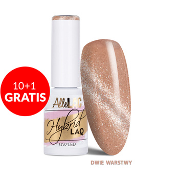 10 + 2 gratuits - Vernis hybride LED/UV Gel Polish n° 286 Cat Eye Édition limitée AlleLac 5 g