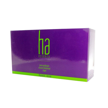 Sérum revitalisant pour les cheveux à l'acide hyaluronique et aux algues marines Stapiz ha Essence, boîte de 12 ampoules de 8 ml