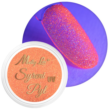 Poudre à ongles néon MollyLac « Syreni » – Poudre phosphorescente sous les rayons UV, pot de 2,5 g, n° 3
