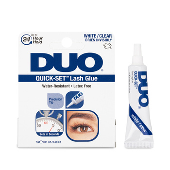 Colle pour faux cils Ardell Duo Quick-Set blanche/transparente 7 g
