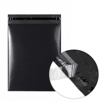 Enveloppes matelassées pour colis 260 x 350 mm, noires, lot de 50