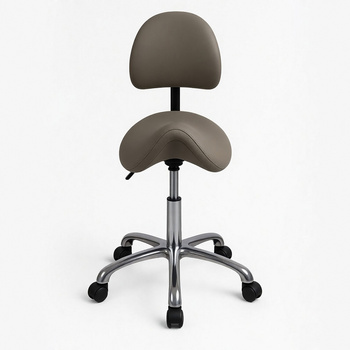 Chaise « selle » avec dossier Medizio couleur cappuccino