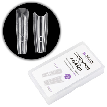 Moules doubles pour la pose d'ongles « Sandwich Dual Forms » - coffret de 15 tailles, 240 pièces