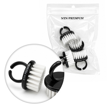 Brosse en forme d'anneau pour manucure et dépoussiérage NTN Premium, noire, lot de 5 pièces