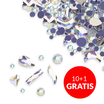 Décorations pour ongles MollyNails : strass « Moonlight Mix », 150 pièces