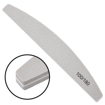 Lime à ongles de finition, forme bateau, grain 100/180, grise
