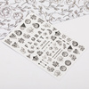 Autocollants pour ongles « Fleurs » YZW-S030