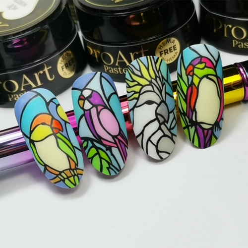 10+1gratis Pasta do zdobień ProArt Paste Molly Nails Yellow Neon HEMA/Di-HEMA Free 5g Nr 6
