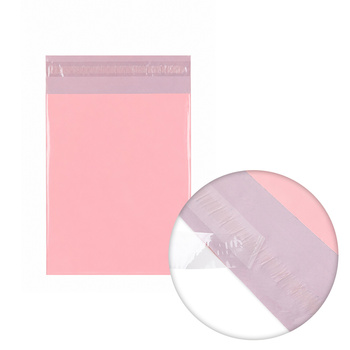 Sobres de plástico para mensajería 200 x 300 mm, color rosa, 50 unidades