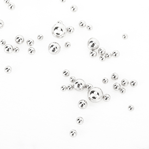 Kasetka z ozdobami bulion Molly Nails srebrny silver 1000 sztuk