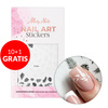 10+1 gratis: adesivi per unghie sottili a forma di foglie F564 MollyNails
