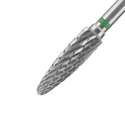 Fresa de carburo cónica redonda verde Staleks Pro Expert 4/14 mm