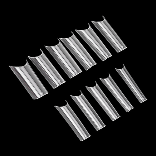 Faux ongles pour une extension rapide des ongles Nail Tips NTN Premium, forme carrée tunnel, 100 pièces