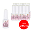 10 + 1 gratuit Vernis hybride LED/UV Gel Polish Whites W9 Ivory Milk AlleLac sans HEMA/Di-HEMA 6 g