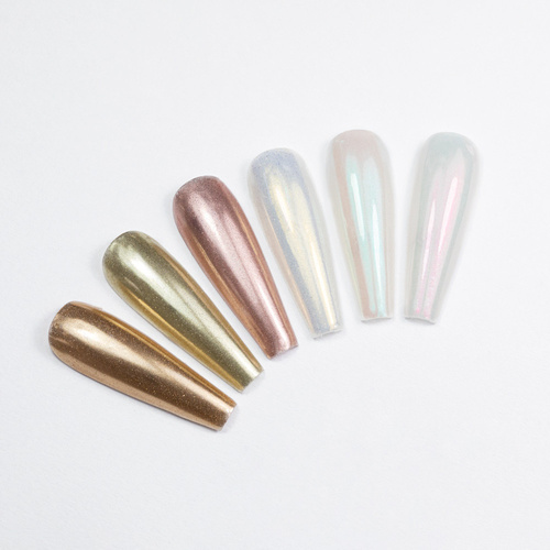 Mirror-effect nail powder, 6-color case, No. 5