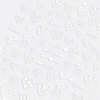 Autocollants pour ongles blancs de la Saint-Valentin F926 MollyNails