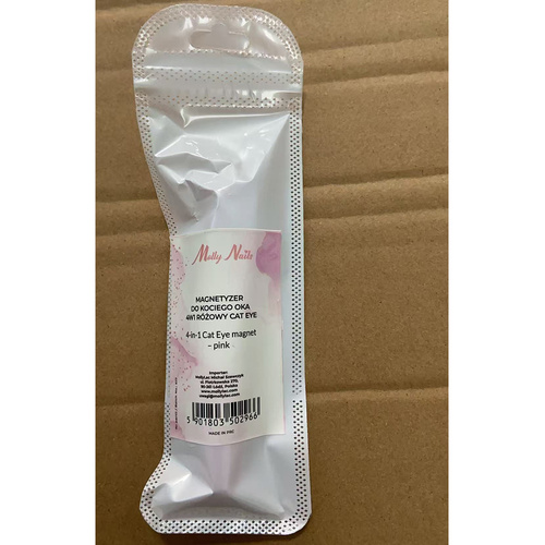 Magnes magnetyzer do kociego oka cat eye 4w1 Molly Nails różowy