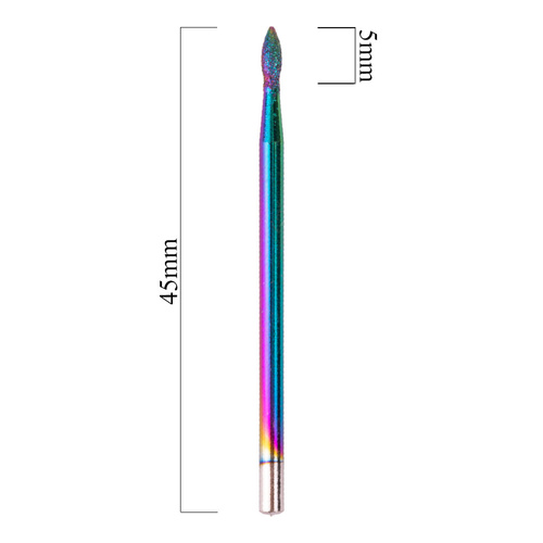 Frez diamentowy Unicorn tęczowy łezka mini Nr 19