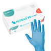 Rękawiczki nitrylowe bezpudrowe Master Glove PF Simple Rozmiar L niebieskie 100 szt