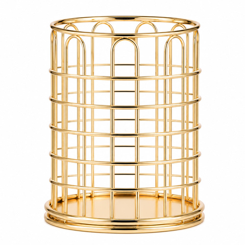 Support de rangement pour pinceaux, doré, n° 8