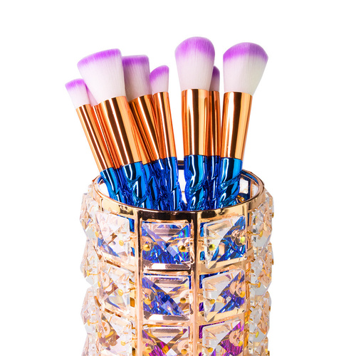 Organizer stand, brush container, gold, No. 3