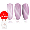 5+1gratis Magnetyczny lakier hybrydowy z efektem kociego oka Cat Eye Crystal Water MollyNails HEMA/Di-HEMA Free 8g Nr 167