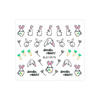 Adhesivos 3D para uñas, autoadhesivos, con purpurina, de Pascua, BLE 1097D