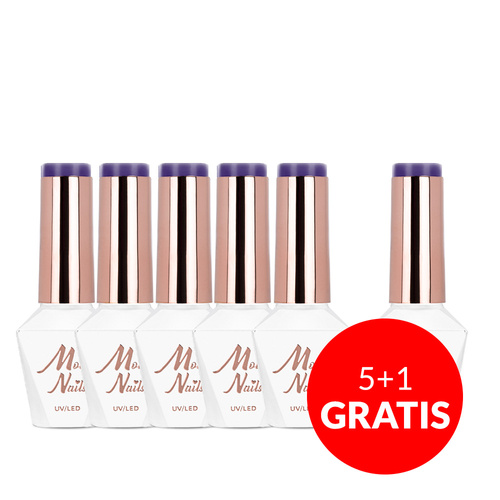 5+1 Free LED/UV Gel Polish The Trend Edit No. 305 Nightfall MollyNails HEMA/Di-HEMA Free 8g + FREE Color Chart