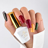 5+1gratis Lakier hybrydowy LED/UV Gel Polish The Trend Edit Nr 303 Honey Mustard MollyNails HEMA/Di-HEMA Free 8g+ Wzornik Yellows GRATIS