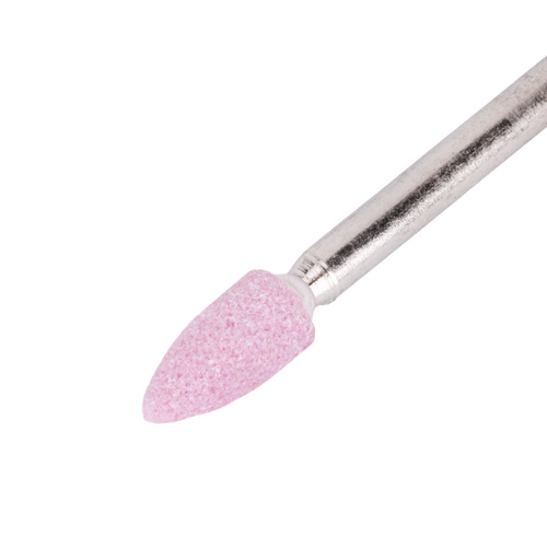 Petite fraise ovale en pierre rose n° 8