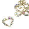 Прикраси для нігтів «Серце» 3D Molly Nails 3D A/B diamond, 10 шт.