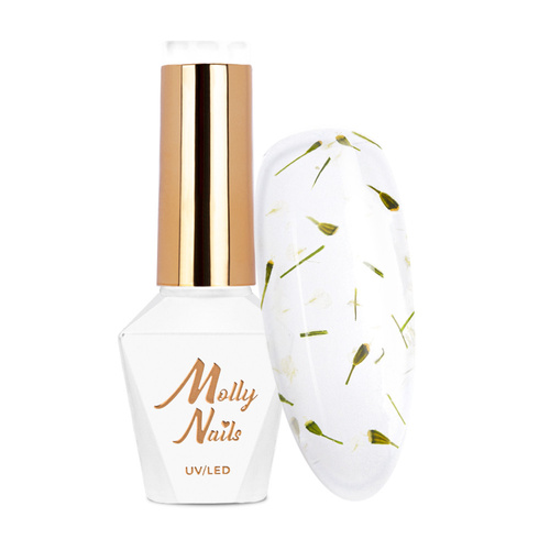 Esmalte híbrido MollyNails Flowers Nails sin HEMA ni Di-HEMA, 8 g, n.º 150
