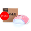 24 unidades. Lámpara para uñas dual UV/LED de 248 W AlleLac para esmaltes híbridos, geles y acrilogel, color rosa Y13, con cable de 3 m de longitud