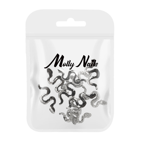 Ozdoby do paznokci węże 3D Molly Nails SZ-154 10 szt