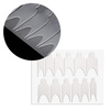 Lot de 12 moules en silicone double forme pour manucure française