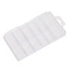 Small 11-compartment clear box for nail tips or small accessories