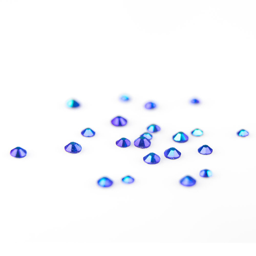 Glas-Strasssteine für Nägel Blue Zircon AB Mix, Größe ca. 1440 Stück pro Packung