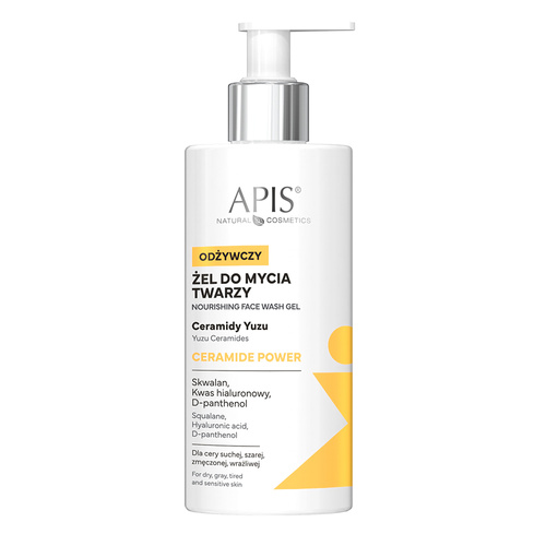 Gel nettoyant nourrissant pour le visage Ceramide Power Apis 300 ml