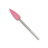 Gummifräser, rosa, geflammt, mit silbernem Schaft, G0616K