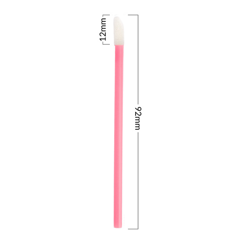 Professional lint-free eyelash applicators, pink, 50 pcs