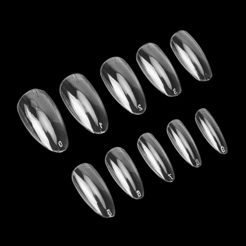Tipsy do szybkiego przedłużania paznokci Nail Tips NTN Premium migdał krótki 100 szt