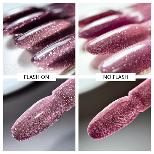 Esmalte híbrido Molly Nails Flashing Lights Oh, so glow! Sin HEMA ni Di-HEMA, 8 g, n.º 562