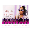 Pakiet 54 sztuki: 45 lakierów hybrydowych Molly Nails Choco Dream Hema/di-Hema free 8g + 9 baz i topów, wzornik, ekspozytor