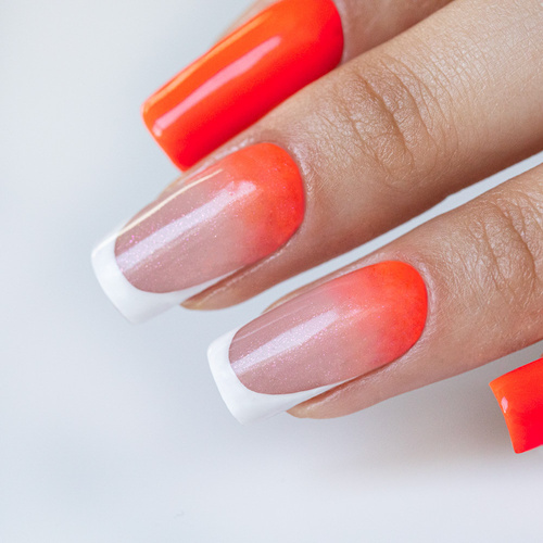 Gel de renforcement pour ongles sans HEMA/Di-HEMA, à l'huile d'arbre à thé MollyLac HerbaLine Shiny Flakes by Gosia Kruś 5 g