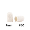 Capuchones para pedicura de 7 mm, gradación 60, 10 unidades, ABS, Podo AlleMed, blanco